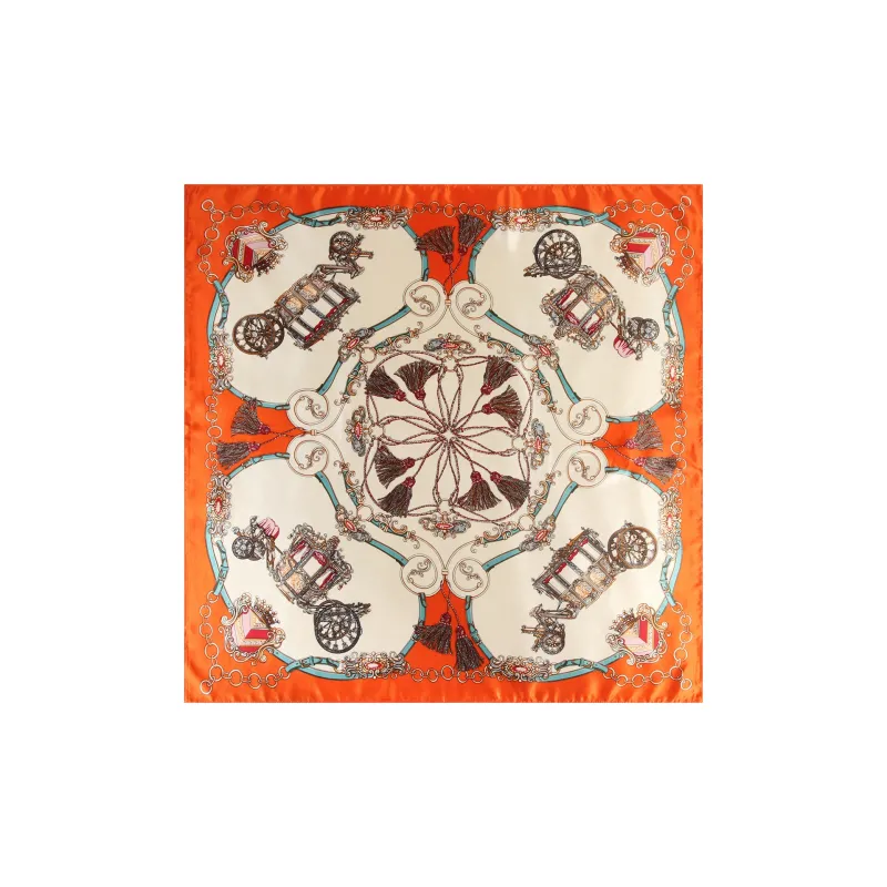 Shanghai Story 100% Polyester Silk Scarves Women's-16