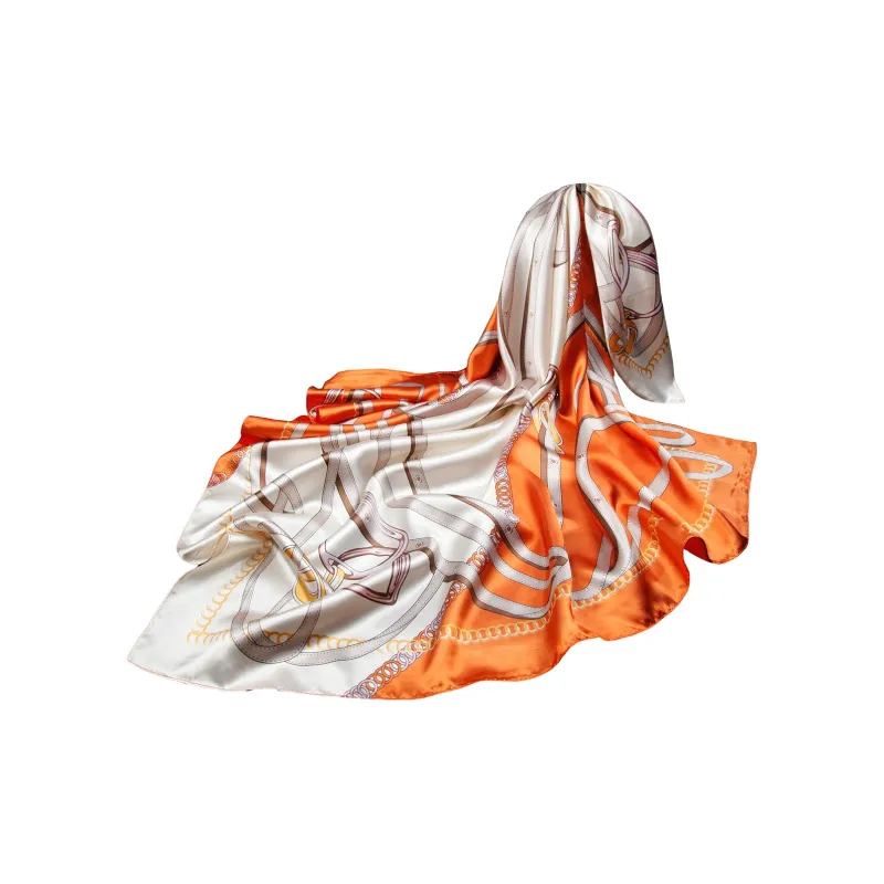 Shanghai Story 100% Polyester Silk Scarves Women's-25