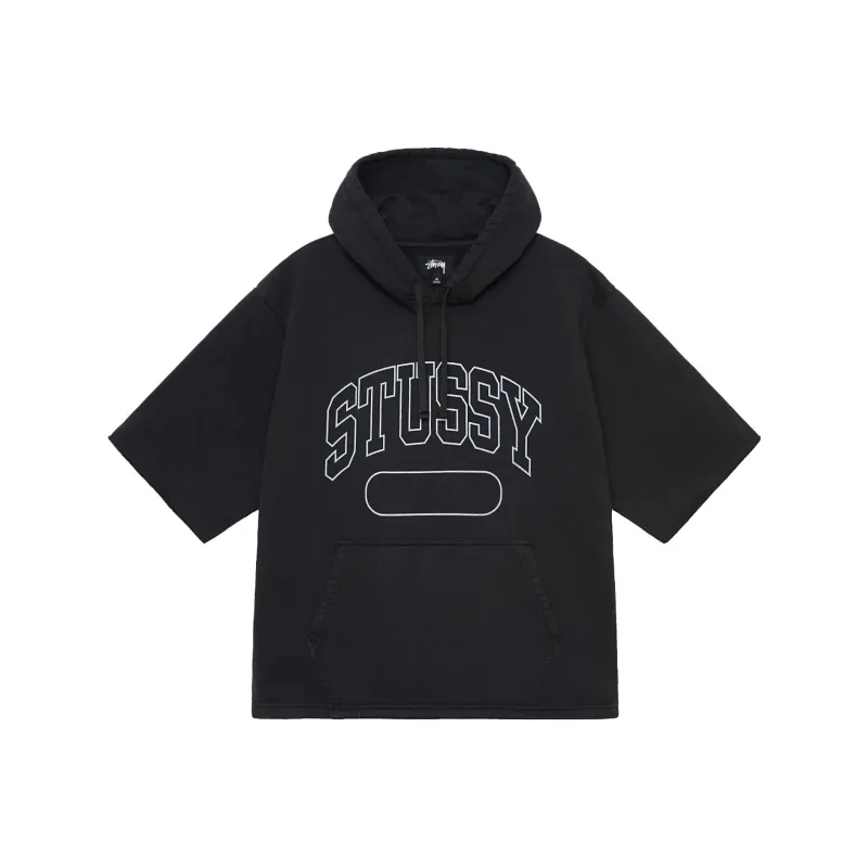 Stussy Short Sleeve Boxy Cropped Hoodie-0