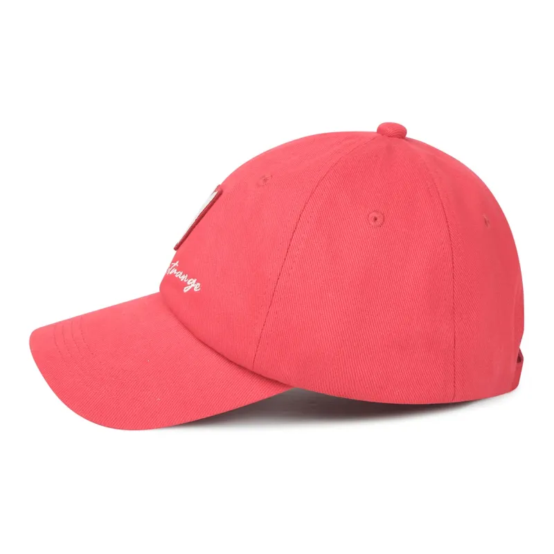 Guuka Cotton Baseball Caps Unisex Red-3