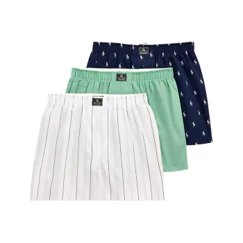 Polo Ralph Lauren Cotton Boxers Pack Of Three