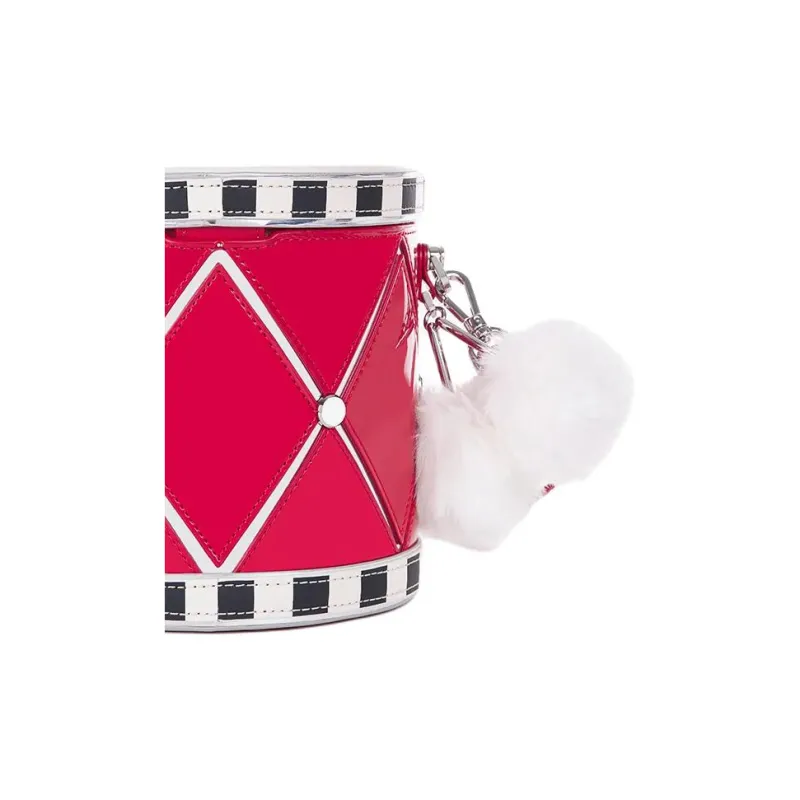 Kate Spade Patent Leather Shoulder Bag Crossbody Bag Women's Red-4
