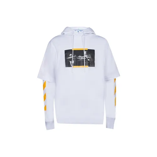 OFF WHITE Caravaggio St. Jerome Writing Layered Hoodie