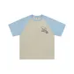 Apricot & Light Blue