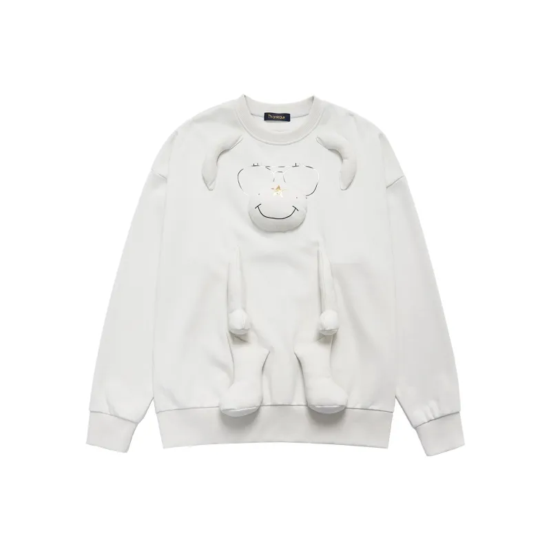 Thankque Crew Neck Sweatshirt Unisex-5