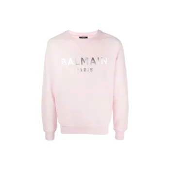 BALMAIN Paris Logo-print Cotton Sweatshirt
