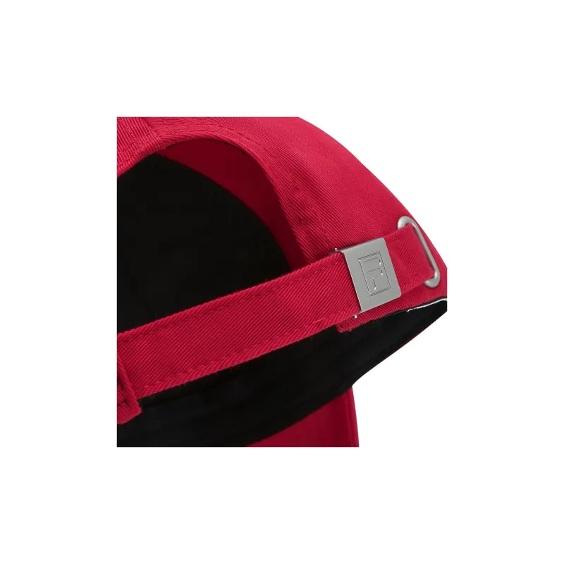 FILA ORIGINALE Cotton Baseball Caps Unisex Fire Red-4