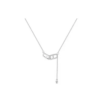 Di Su Xing 925 Sterling Silver Zircon Necklaces Women's