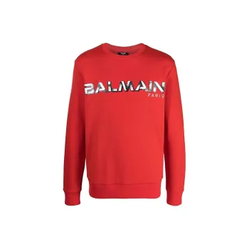 BALMAIN Sweatshirts Men Red
