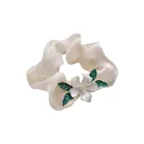 Gardenia Hair Tie-Ecru