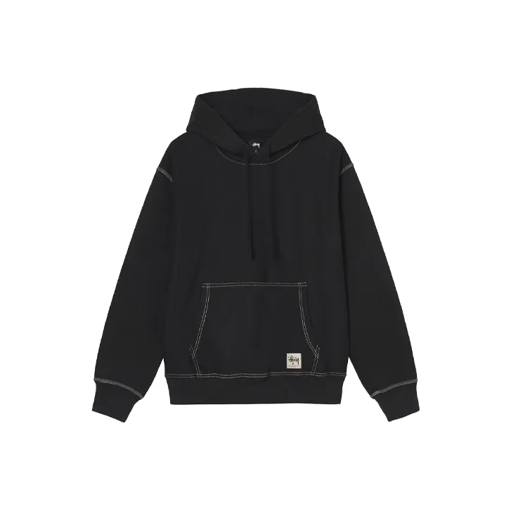 Stussy Contrast Stitch Label Hoodie-2