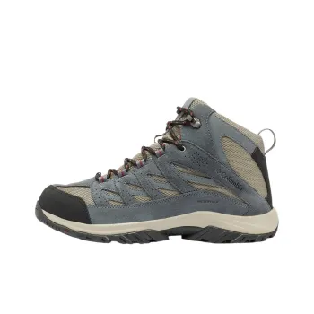 Columbia Crestwood Anti Slip Wear Resistant Mid Top Hiking Shoes Men's Gray