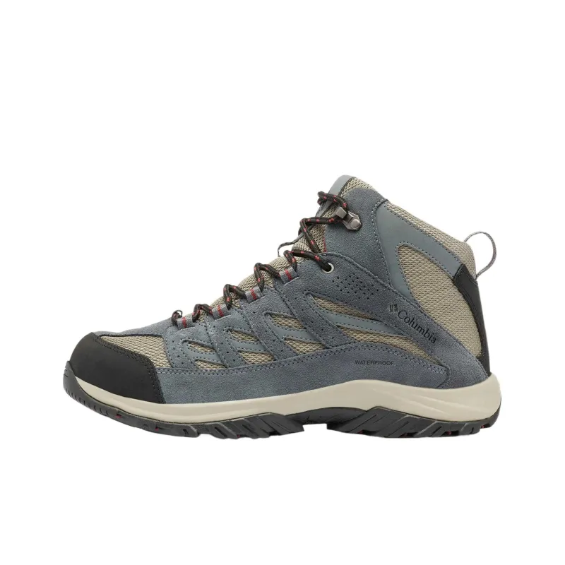 Columbia Crestwood Anti Slip Wear Resistant Mid Top Hiking Shoes Men's Gray-0