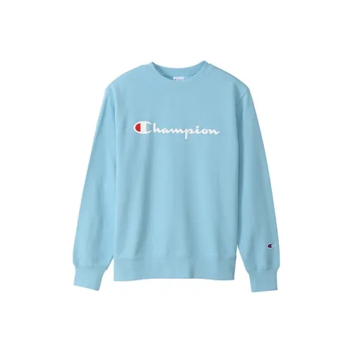Champion Sweatshirts Unisex Sea Blue