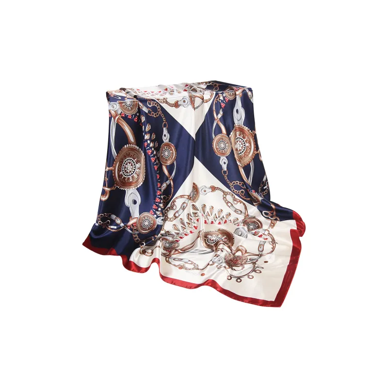 Shanghai Story 100% Polyester Silk Scarves Women's-33