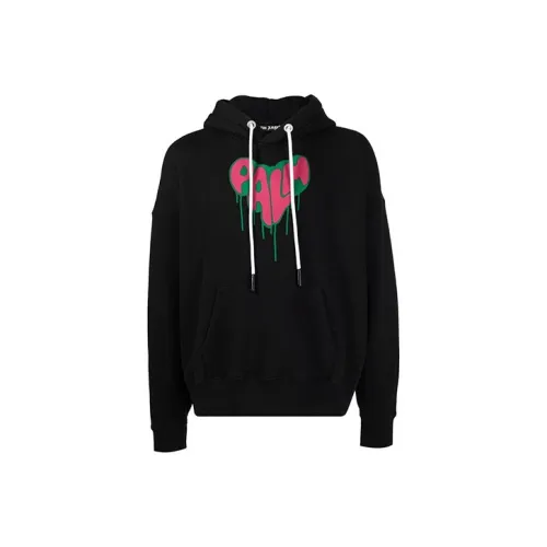 PALM ANGELS Palm Spray Heart Hoodie