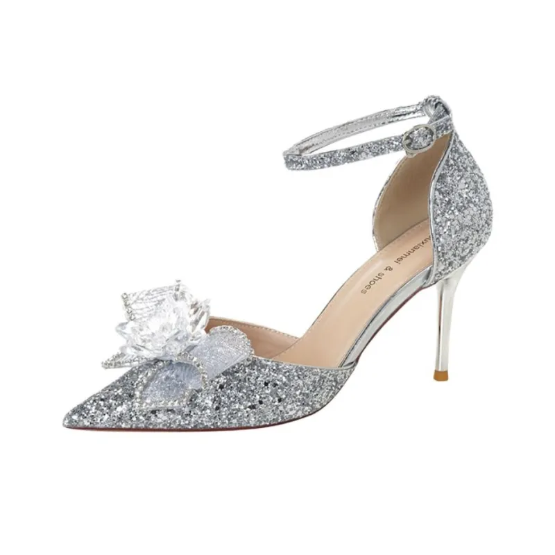 Than Than Me Slim Heel High Heels Women's-0