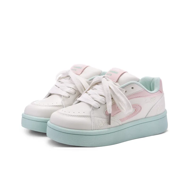 Lovely You Lightweight Slip Resistant Breathable Low Top Skateboard Shoes Women's-1