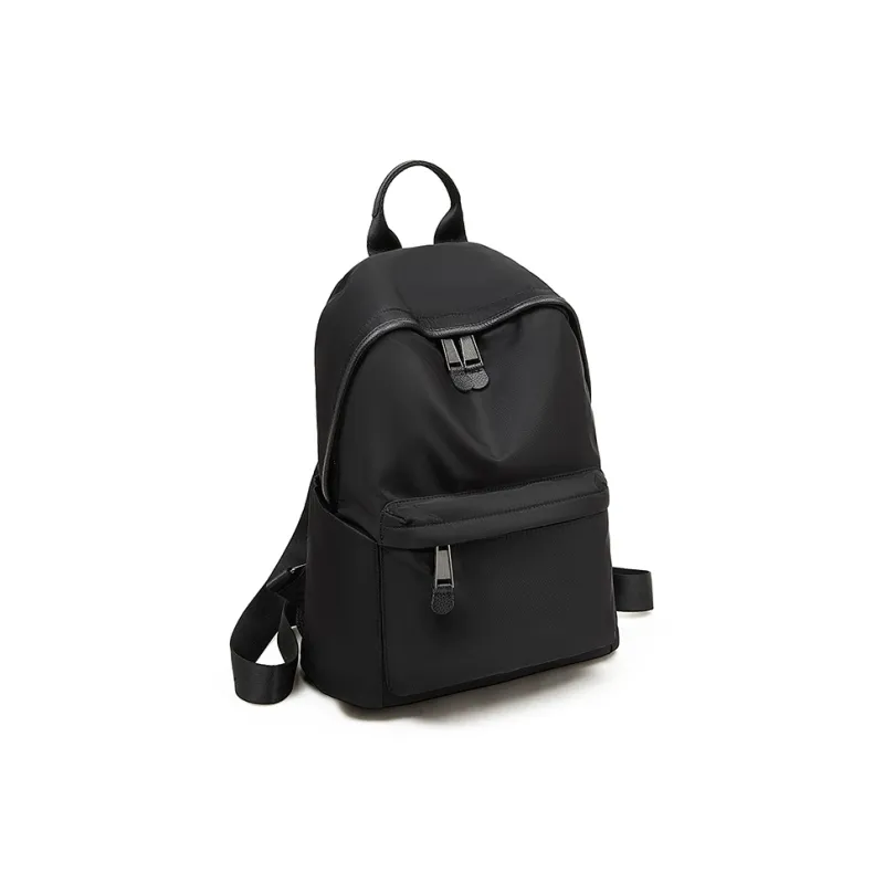 Old Man's Head Cow Leather Backpack Regular Women's Black-2