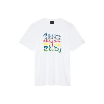 Paul Smith Dripping effect Signature print T shirt