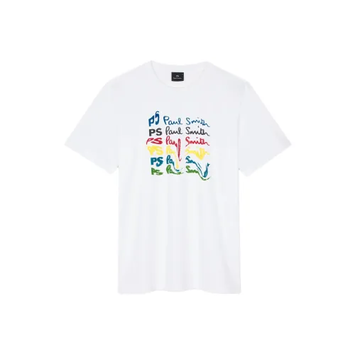 Paul Smith Dripping effect Signature print T shirt