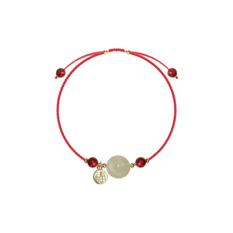 Phoenix Nirvana Anklets Pale Greenish White Jade Women's-0