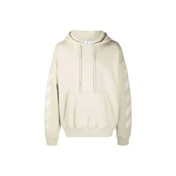 OFF WHITE Arrow Logo Cotton Hoodie