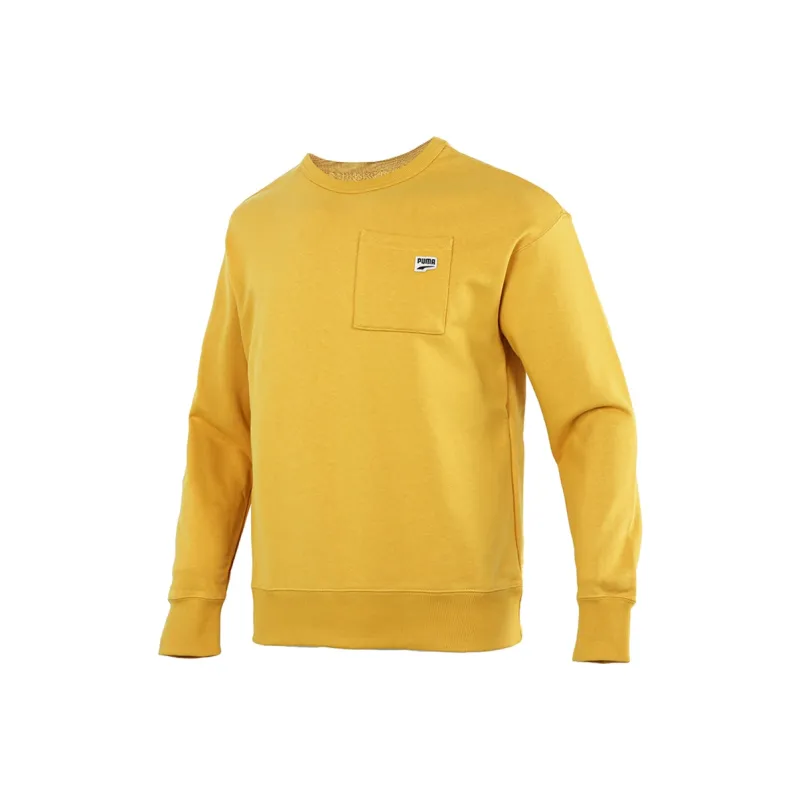 PUMA Sweatshirts Men Yellow-0
