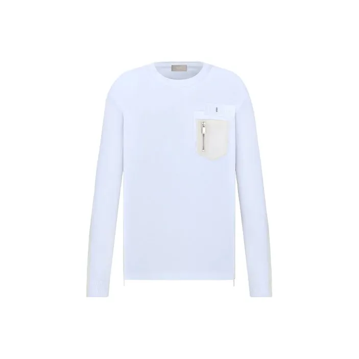 Sacai X DIOR Quarterly New Products Sweatshirts Men White-0
