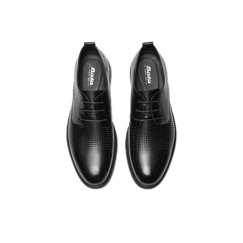 BATA Dress Shoes Men Low Top Black-2