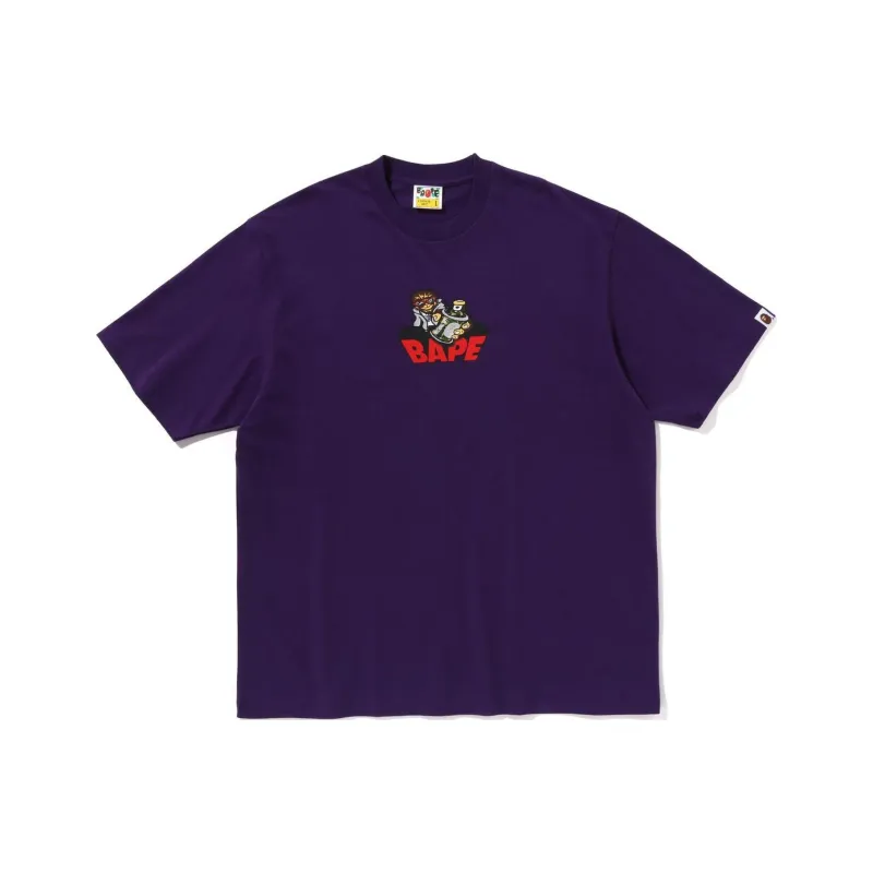 A BATHING APE Logo print Cotton T shirt-2