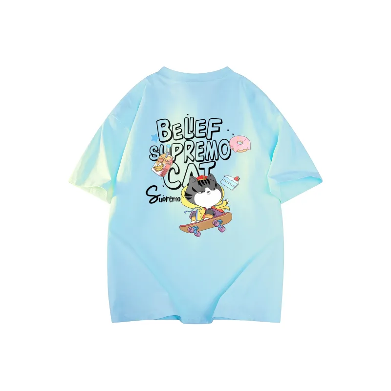Supremo Cat T Shirts Unisex-14