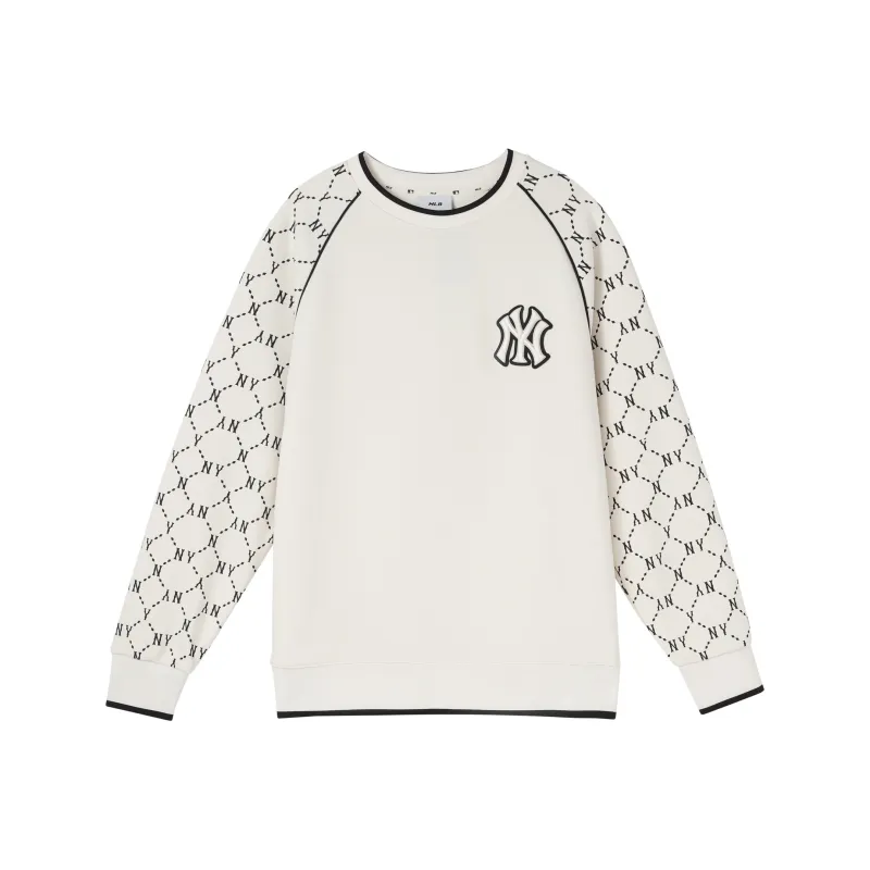 MLB Sweatshirt Fall Unisex Ecru-0