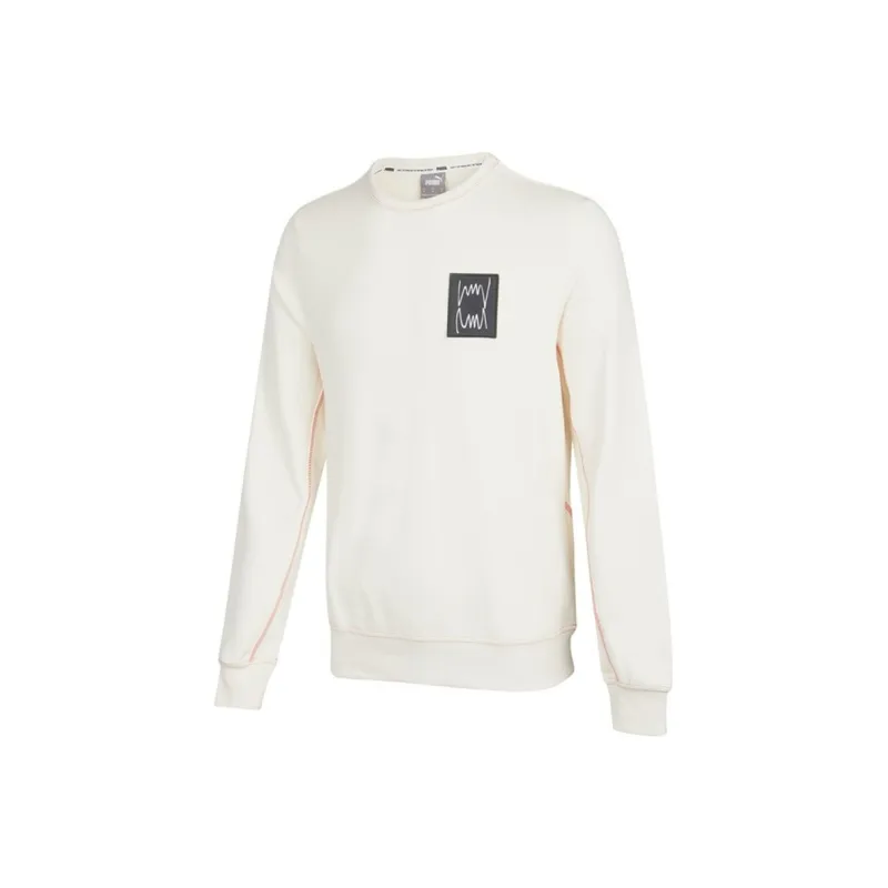 PUMA PIVOT CREW Sweatshirts Men Ecru-0