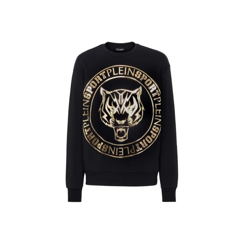 PLEIN SPORT Tiger head Logo print Sweatshirt-0