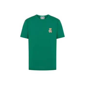 MOSCHINO Teddy Bear Patch Crewneck T Shirt