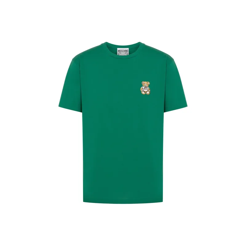 MOSCHINO Teddy Bear Patch Crewneck T Shirt-0