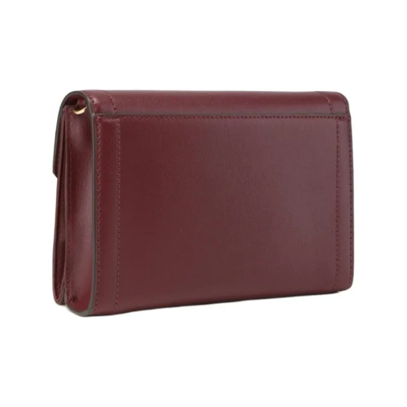 MICHAEL KORS Kinsley Cow Leather Envelope Bag Shoulder Bag Crossbody Bag Medium Size Women's Burgundy-1