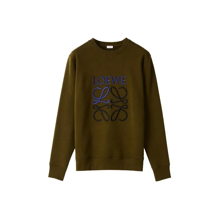 LOEWE Sweatshirt Men's Khaki Green-0