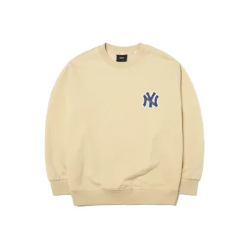 MLB New York Yankees Sweatshirts Unisex Beige Yellow