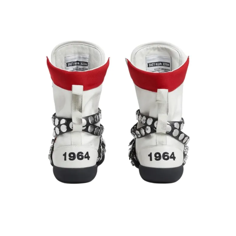 DSQUARED 2 Boxeur High Top Casual Shoes Men's White-3