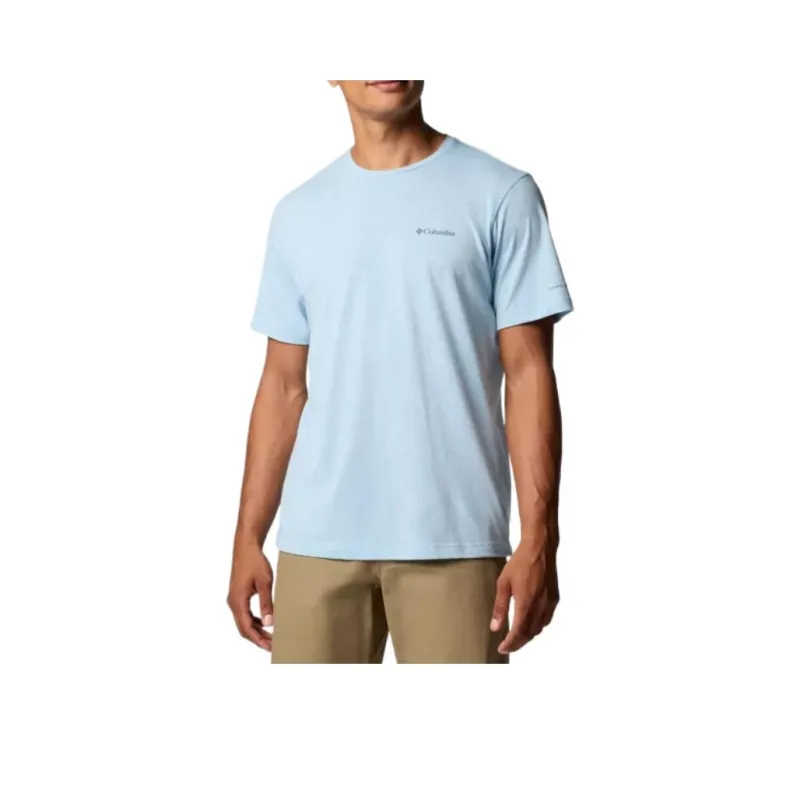 Columbia Thistletown Hills T-Shirt Men's Ripple Blue Mix-0