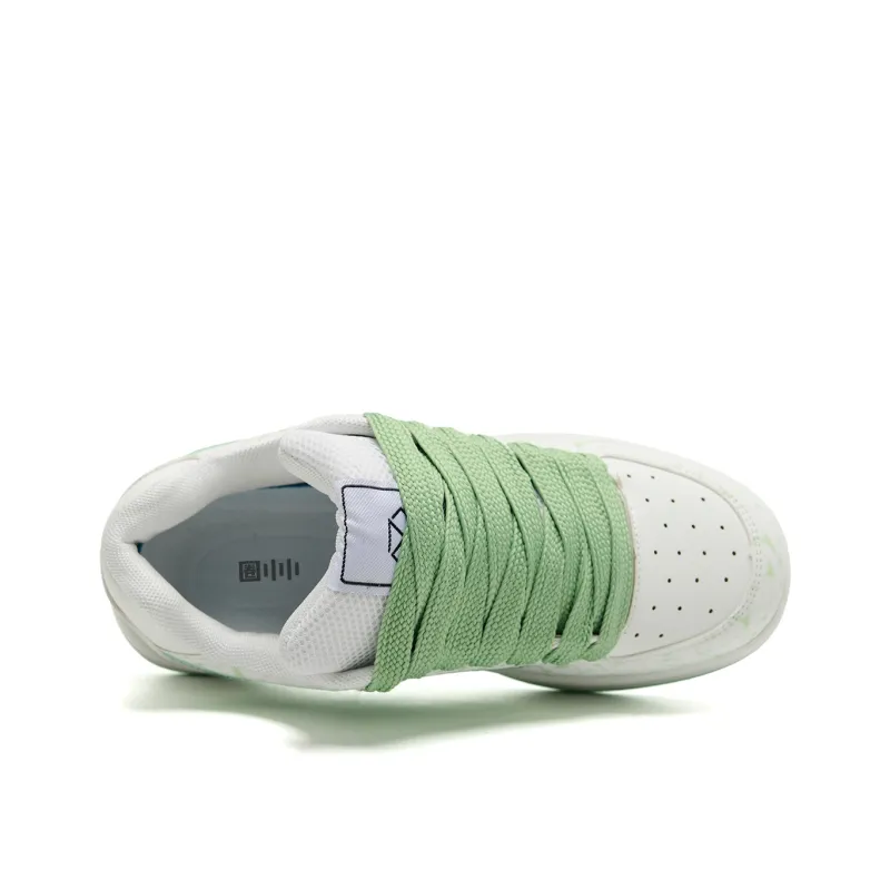 Circle Small Coverage Slip Resistant, Abrasion Resistant, Height Increasing Low Top Skateboard Shoes Unisex-40