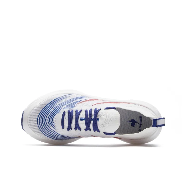 Le Coq Sportif Cushioning And Breathable Low Top Running Shoes Unisex White Blue Red-2