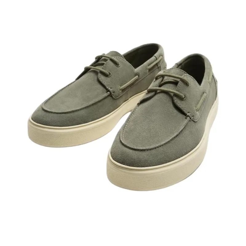 ZARA Boat Shoes Men Green-1