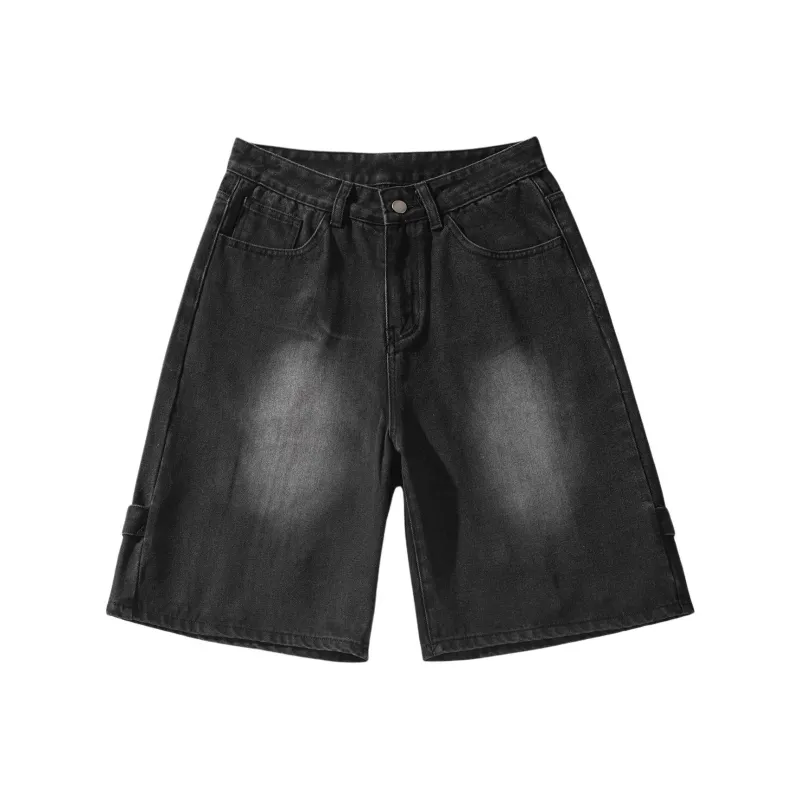 PAINT STAIN Denim Shorts Men-8