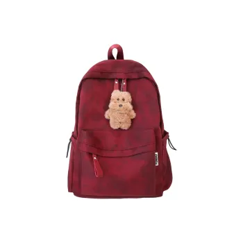 BUBM Nylon Backpack Women's Red/Green/Pink/Black/White