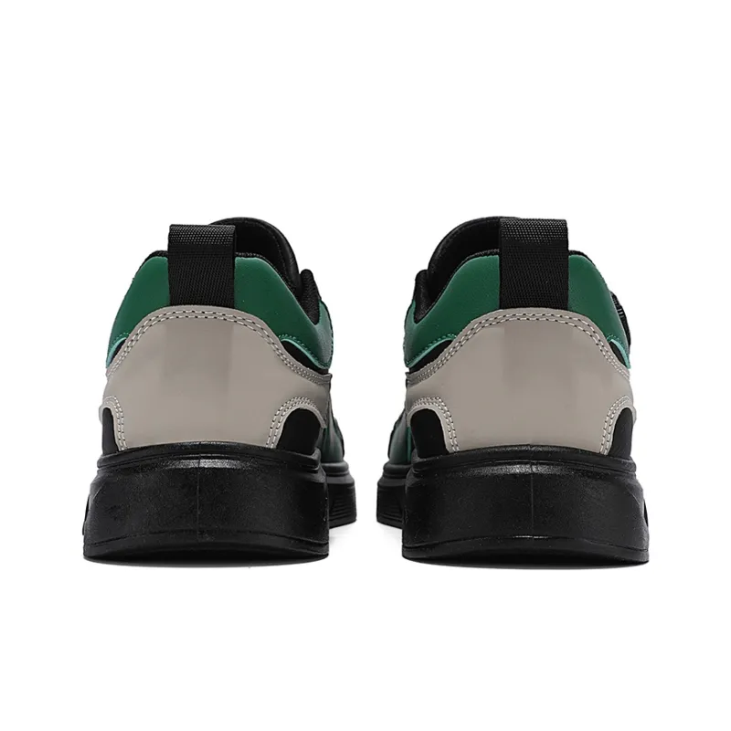 Binary Lightweight, Breathable, And Slip Resistant Low Top Casual Shoes Men's Black Green-3