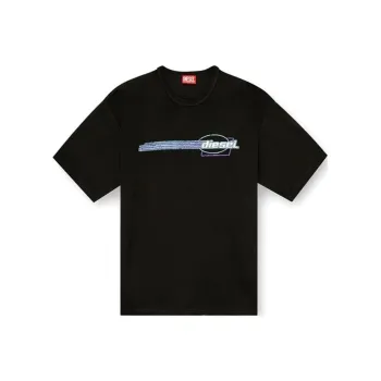 DIESEL Flocked logo T shirt