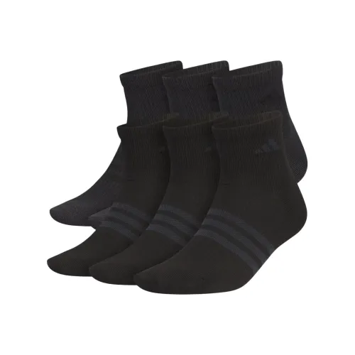 Adidas Superlite 3.0 Mid Calf Socks Men's 6 Pack Black/Midnight Gray
